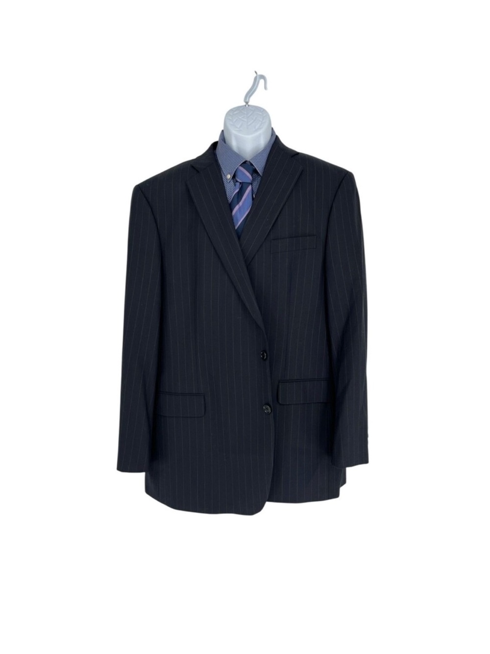 Brooks Brothers Navy Pinstripe Two-Button Suit Jacket